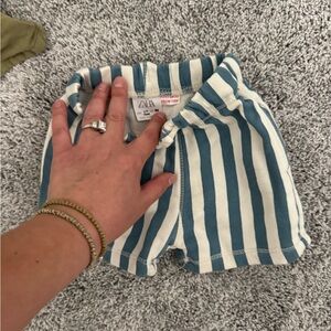 Zara toddler Striped Shorts - Blue and White